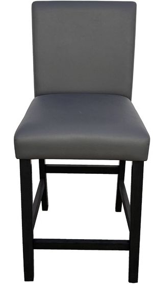 American Wholesale Furniture Shannon 5-Piece Black/Gray Counter Height Dining Set-2