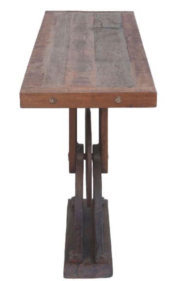 Home Trends & Design Whitley Natural Patina Console Table-2