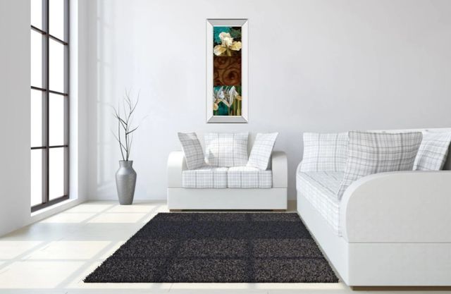 Classy Art From My Garden I by Linda Thompson Mirror Framed Wall Art-3