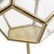 A & B Home Jada 3-Piece Gold Terrarium Lanterns on Stand Set-1