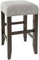 Jofran Inc. Urban Icon 4-Piece Gray/Merlot Sofa Table with Stool Set-3