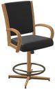 Chromcraft Customizable Camryn Swivel Tilt Counter Height Dining Stool-5