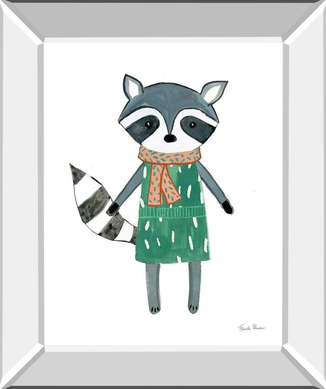 Classy Art Neighborhood Pals II by Farida Zaman Mirror Framed Wall Art-0