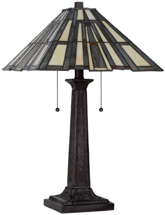 Cal® Lighting & Accessories Tiffany Dark Bronze Table Lamp-0
