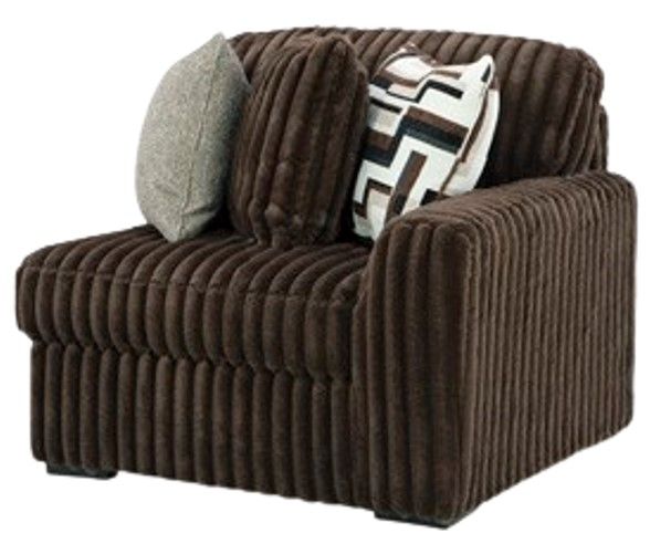 Signature Design by Ashley® Midnight-Madness 3-Piece Chocolate Sectional Sofa-4