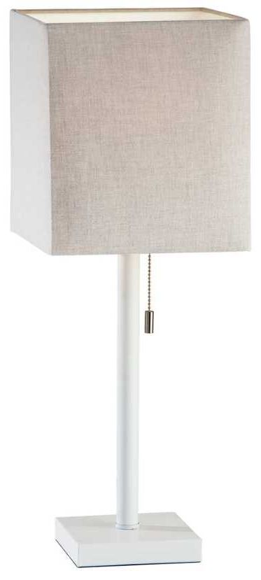 Adesso® Estelle Matte White Table Lamp-0