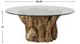 Uttermost® Driftwood Glass Top Large Coffee Table with Natural Base-2