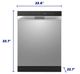 Element® 24" Stainless Steel Front Control Built In Dishwasher -4