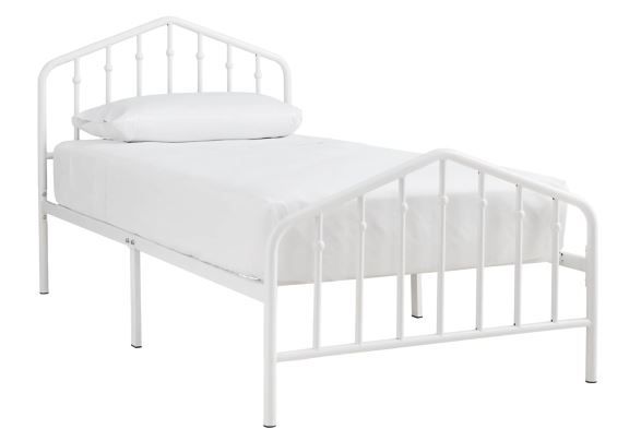 Signature Design by Ashley® Trentlore White Twin Metal Bed-0