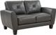 Porter International Designs Trento Gray Loveseat-0