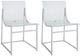 Coaster® Adino 2-Piece Chrome/Clear Dining Side Chair Set-4