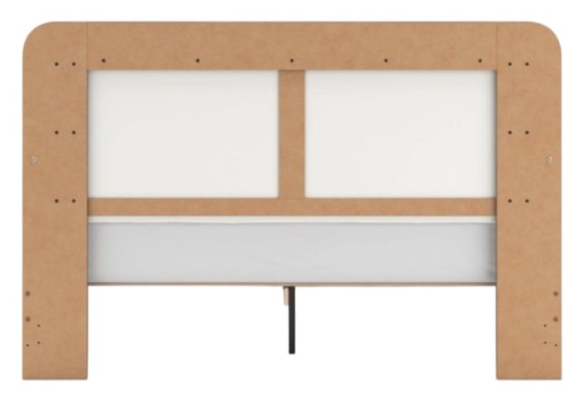 Signature Design by Ashley® Mazilar Brown/White King Upholstered Panel Bed-3