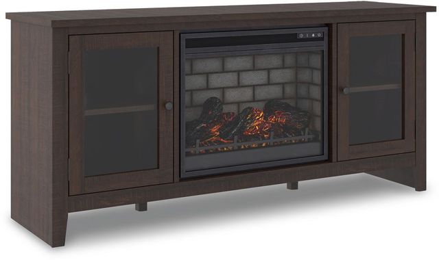 Signature Design by Ashley® Camiburg Warm Brown 60" TV Stand with Electric Fireplace-1