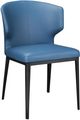 Moe's Home Collection Delaney 2-Piece Sky Blue Dining Side Chair Set-0