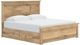 Signature Design by Ashley® Makidern Tan King Panel Bed with 4-Drawer Storage-0