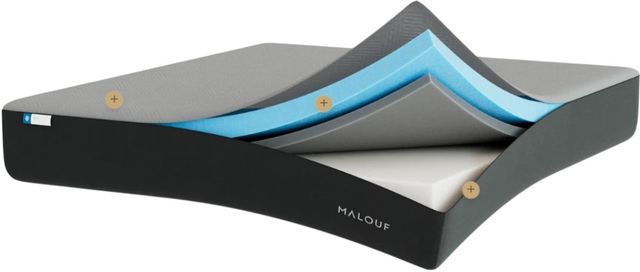 Malouf™ Neve 10" Gel Memory Foam Medium Firm Tight Top King Mattress in a Box-2