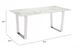 Zuo® Modern Atlas White Dining Table with Silver Frame-4