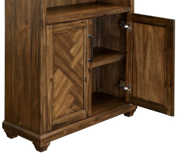 Martin Furniture Porter Natural Lower Door Bookcase-1