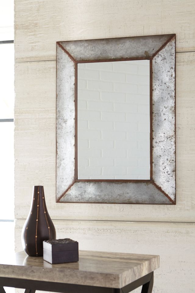 Signature Design by Ashley® O'Tallay Antique Gray Accent Mirror-1