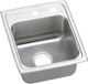 Elkay Lustertone® Classic Lustrous Satin 15" x 17-1/2" x 6-1/2" MR2-Hole Single Bowl Drop-In ADA Sink-0