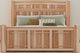 A-America® Amish Highlands Natural King Arch Panel Bed-1