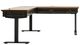 Martin Furniture Hartford Black/Brown L-Shape Electric Sit/Stand Desk-1