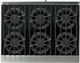 Viking® 5 Series 36" Cast Black Liquid Propane Pro Style Gas Range-2
