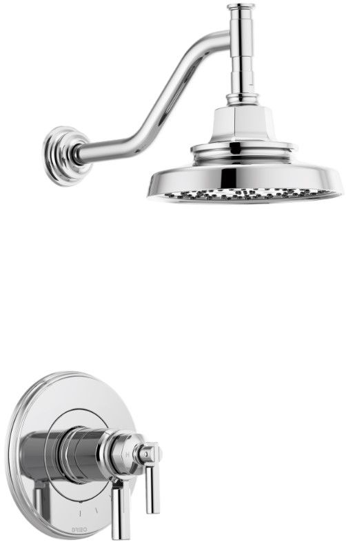 Brizo Invari® Polished Chrome TempAssure® Thermostatic Shower Only Trim-0