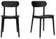 Moe's Home Collection Kent 2-Piece Black Polypropylene Outdoor Dining Chair Set-0