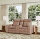 Flexsteel® Dutch Desert Tan Power Reclining Loveseat with Console-1