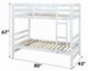 ACME Furniture Ronnie White Twin Over Twin Youth Bunk Bed-3