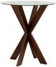 Powell® Trimble Auden Glass Top Pub Table with Espresso Base-0