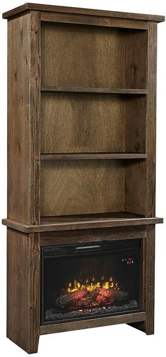 Aspenhome® Alder Grove Brindle Fireplace Display Case-0
