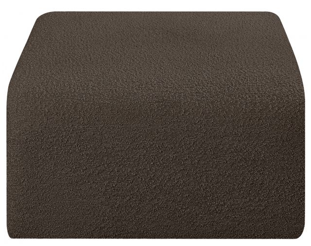 Meridian Furniture Arc Brown Ottoman-1