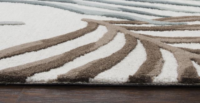Rizzy Home Cabot Bay Cream 2'6" x 8' Runner Rug-2