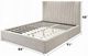 ACME Furniture Loren Beige Eastern King Upholstered Panel Bed-2