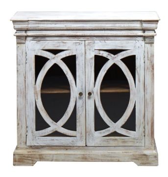 Jaipur Furniture Witt White Wash 2-Door Cabinet-1