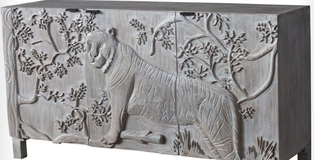 Jaipur Furniture Tiger White Wash Credenza Cabinet-1