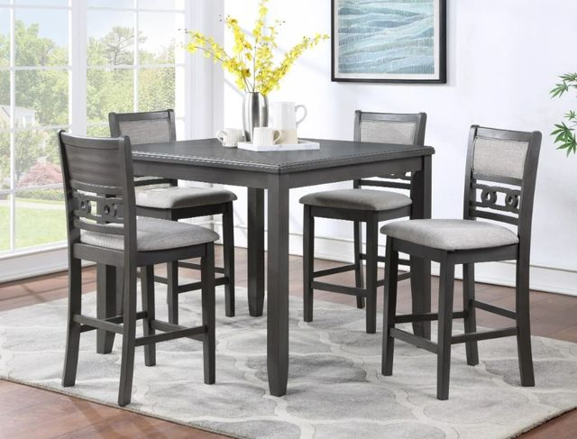 New Classic® Home Furnishings Gia Gray Counter Height Dining Chair-1