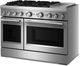 KitchenAid® 48" Stainless Steel Pro Style Duel Fuel Range with Griddle-4