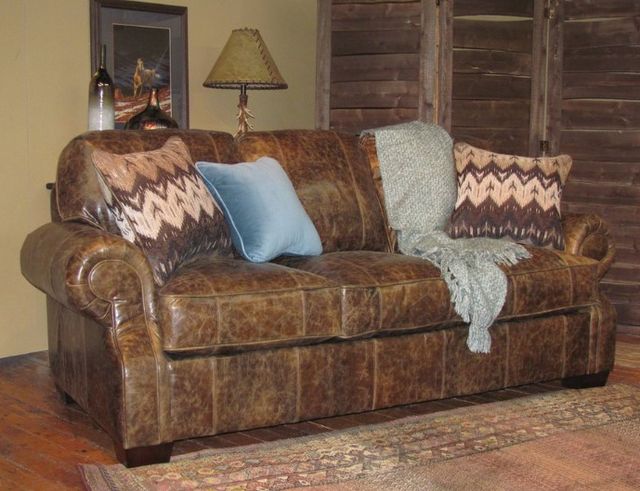Marshfield Furniture Emerson Brown Leather RAO Twin Sleeper-0