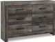 Signature Design by Ashley® Wynnlow 3-Piece Gray King Crossbuck Panel Bed Set-2