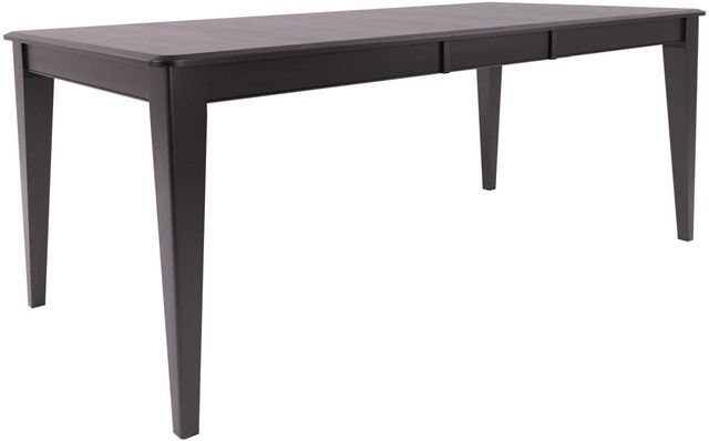 Canadel Gourmet Peppercorn Washed Dining Table with Removable Leaf-0