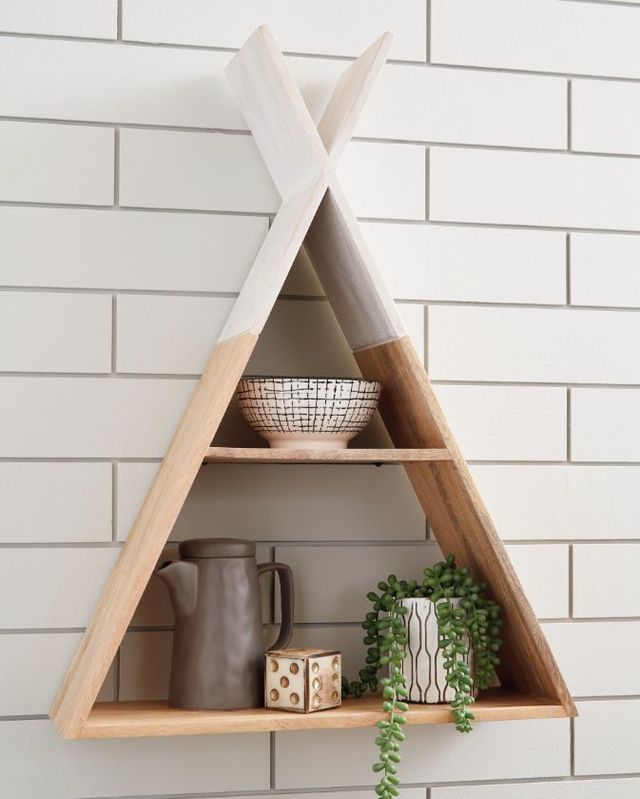 Signature Design by Ashley® Cadel Natural/White Wall Shelf-3