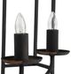 A & B Home Malin Satin Black Entry 4-Light Chandelier-4