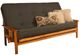 Kodiak Furniture Monterey Linen Charcoal/Butternut Queen Futon with Mattress-0
