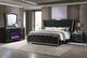 Coaster® Lorient 4-Piece Black Queen Bedroom Set with Flame Box Dresser-1