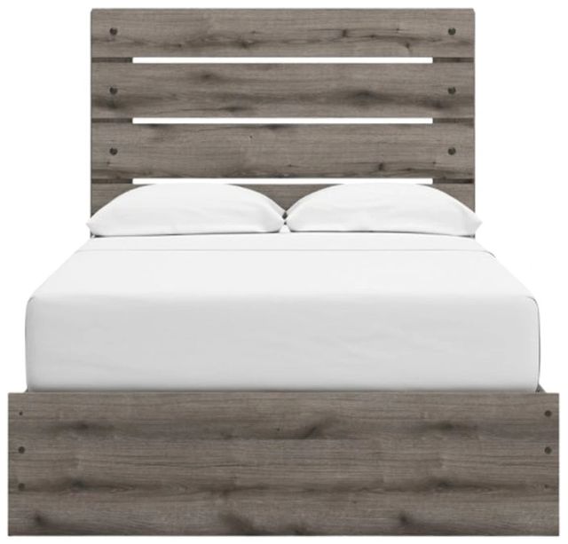 Signature Design by Ashley® Urbanoore Brown Gray Youth Twin Storage Panel Bed -1