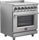 FORNO® Massimo 30" Stainless Steel Pro Style Electric Range-2