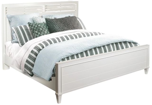 Riverside Furniture Talford Cotton King Louver Panel Bed-0